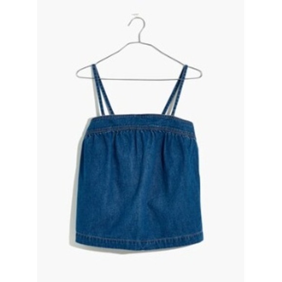 Madewell Tops - Madewell Top Convertible Tie-Back Alberta Wash Women's Size XS Blue Cami Casual